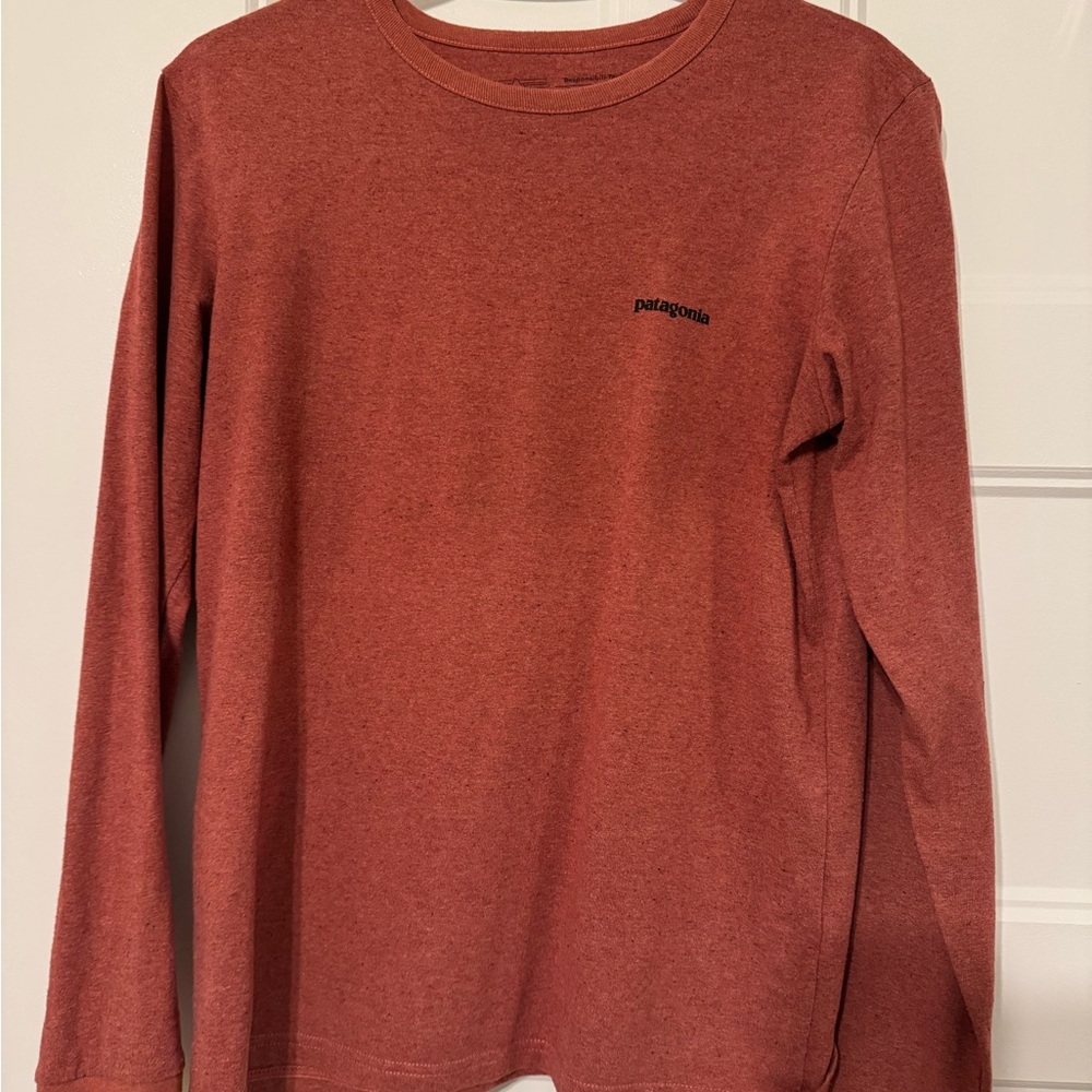 Patagonia Orange Long Sleeve Responsibili-tee